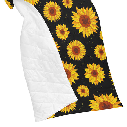 Sunflower Pattern Print Design SF09 Premium Quilt