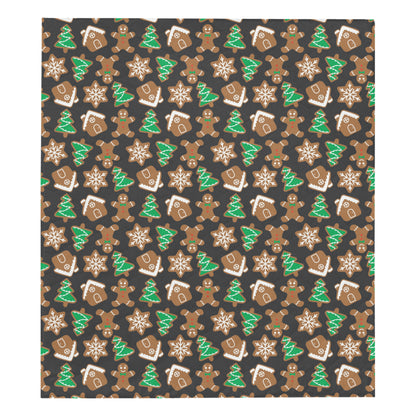 Gingerbread Pattern Print Design 02 Premium Quilt
