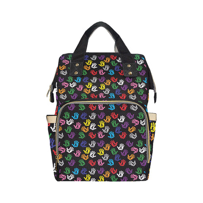 Cancer Awareness Pattern Print Design 04 Diaper Bag Backpack