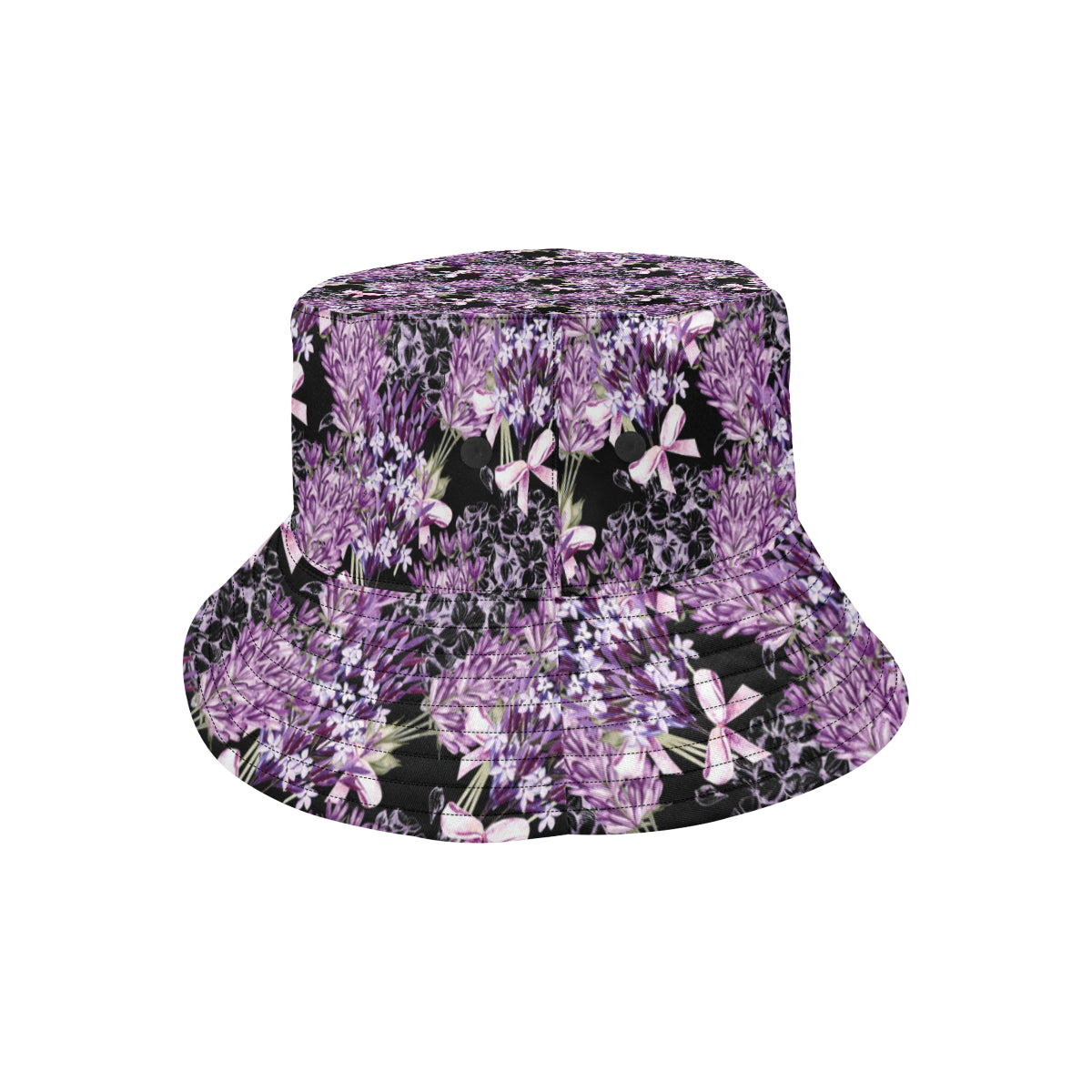Lavender Pattern Print Design LV06 Unisex Bucket Hat