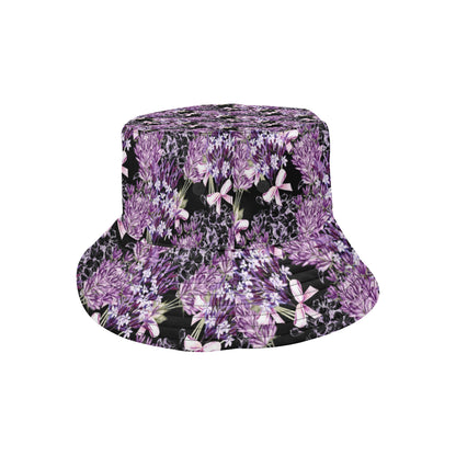 Lavender Pattern Print Design LV06 Unisex Bucket Hat