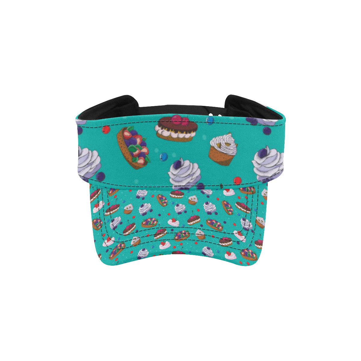 Cake Pattern Print Design 07 Unisex Sun Visor