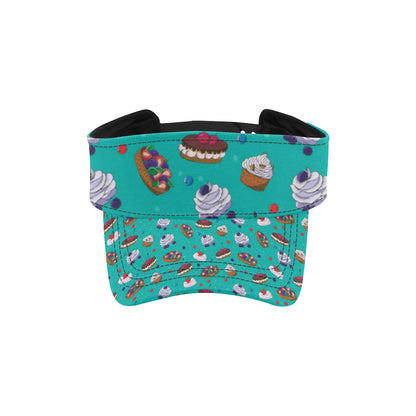 Cake Pattern Print Design 07 Unisex Sun Visor