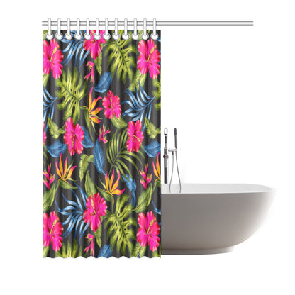 Bird Of Paradise Pattern Print Design BOP014 Shower Curtain