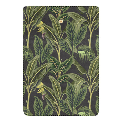 Banana Leaf Pattern Print Design BL04 Women's Trifold Wallet