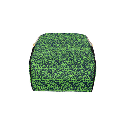 Shamrock Themed Print Diaper Bag Backpack