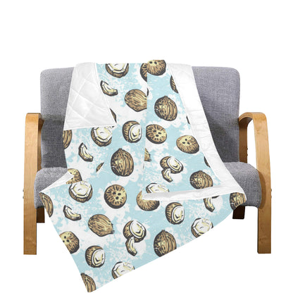 Coconut Pattern Print Design CN01 Premium Quilt