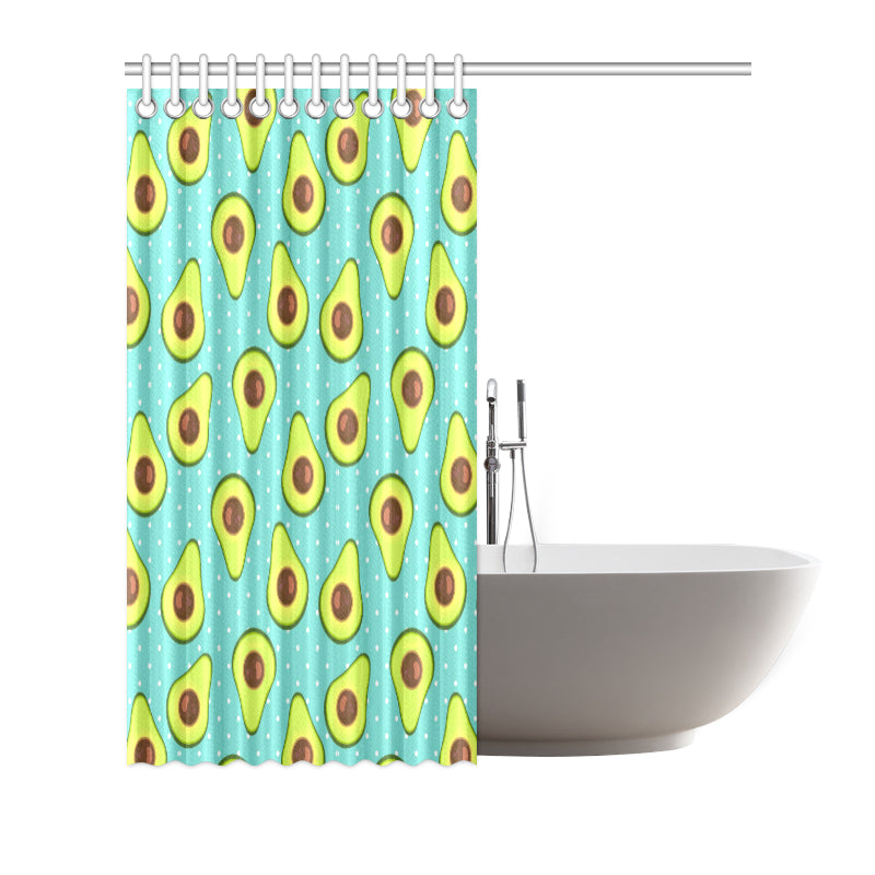 Avocado Pattern Print Design AC012 Shower Curtain