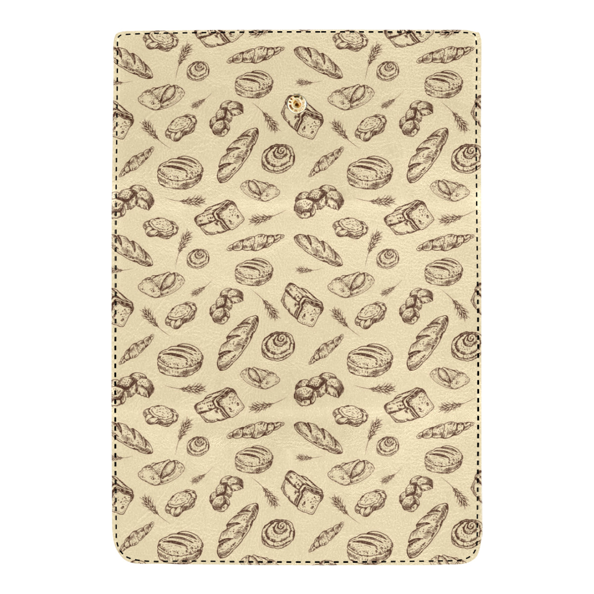 Bread Pattern Print Design 04 Women's Trifold Wallet