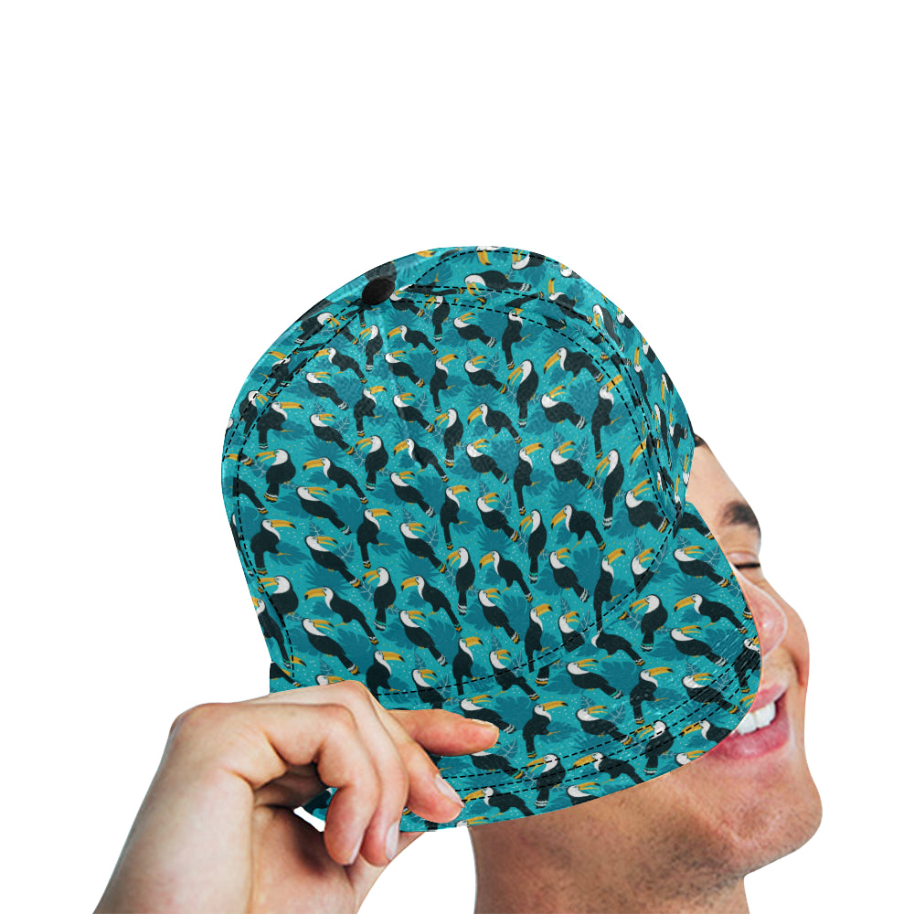 Toucan Parrot Pattern Print Snapback Cap