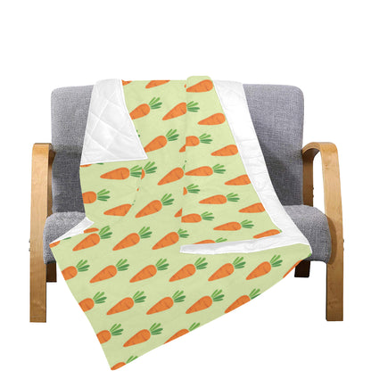 Carrot Pattern Print Design 02 Premium Quilt