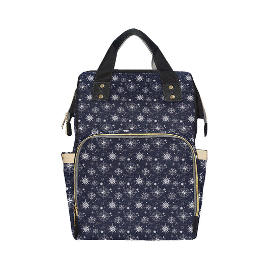 Nautical Sky Design Themed Print Diaper Bag Backpack