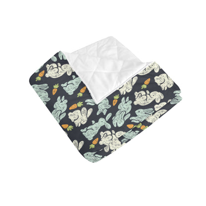 Bunny Pattern Print Design 04 Premium Quilt