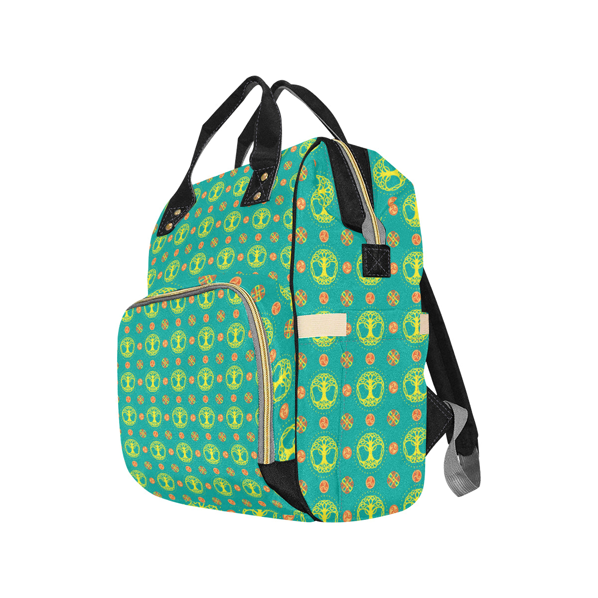 Celtic Tree of Life Print Pattern Diaper Bag Backpack