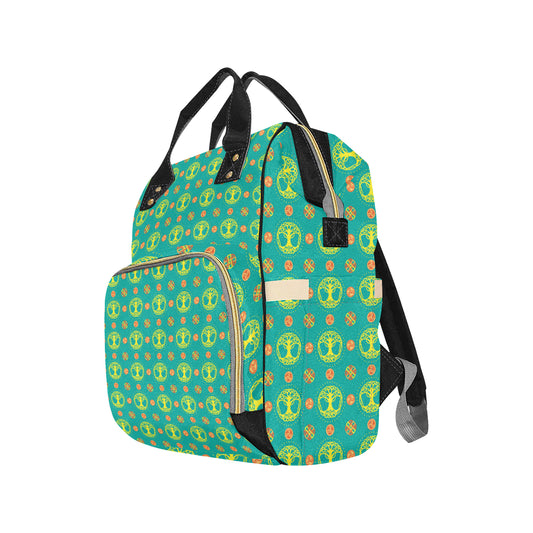 Celtic Tree of Life Print Pattern Diaper Bag Backpack