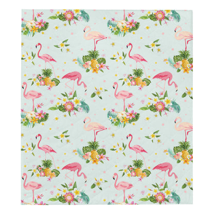 Flamingo Sweet Pattern Premium Quilt