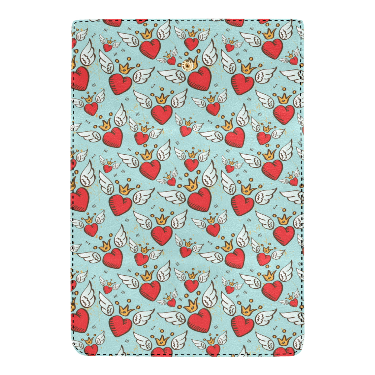 Angel Wings Heart Pattern Print Design 02 Women's Trifold Wallet