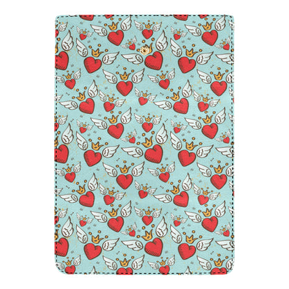 Angel Wings Heart Pattern Print Design 02 Women's Trifold Wallet