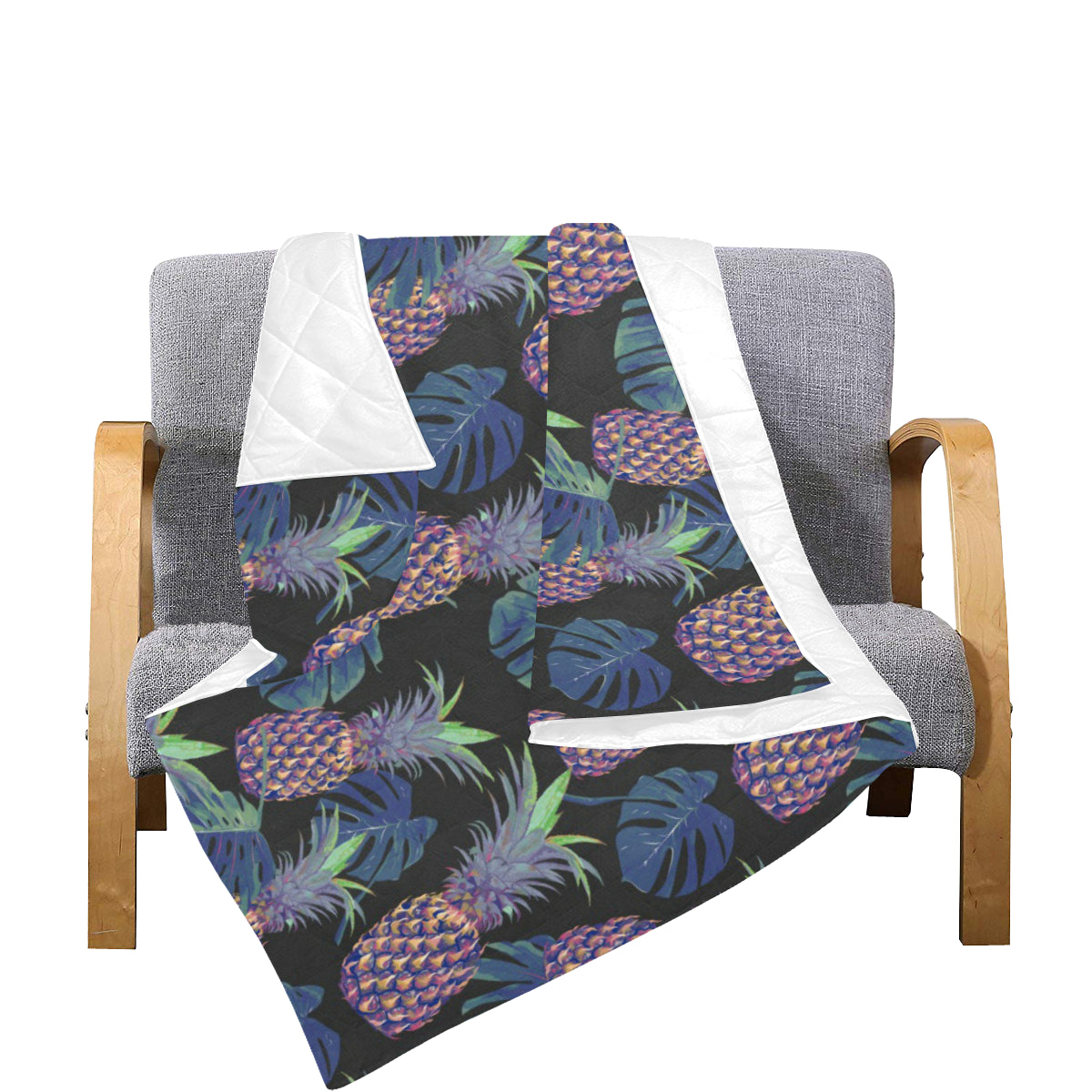 Pineapple Pattern Print Design PP04 Premium Quilt