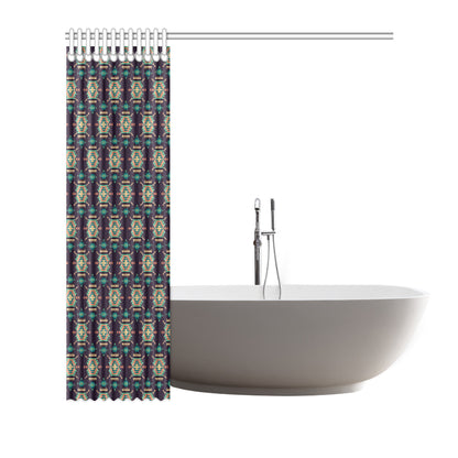 Navajo Geometric Style Print Pattern Shower Curtain