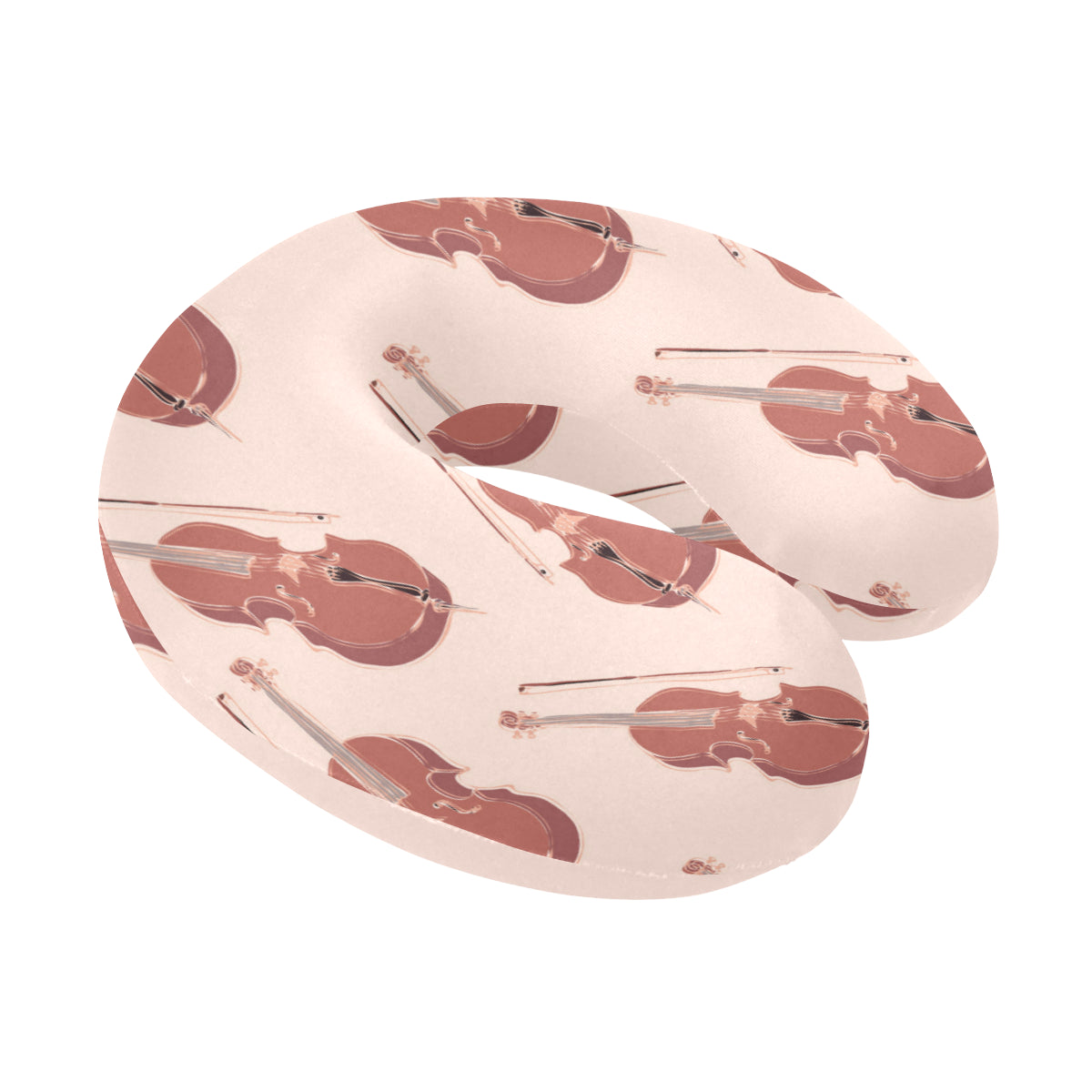 Cello Pattern Print Design 03 U-Shaped Travel Neck Pillow