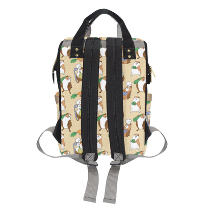Guinea Pig Pattern Print Design 03 Diaper Bag Backpack