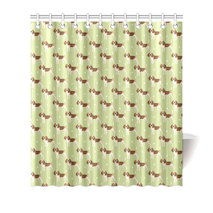 Beagle Pattern Print Design 07 Shower Curtain