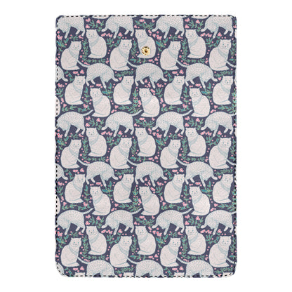 Cat Pattern Print Design 06 Women's Trifold Wallet