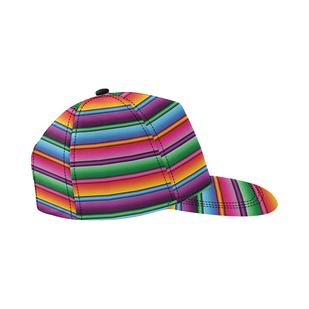 Mexican Blanket Colorful Print Pattern Snapback Cap