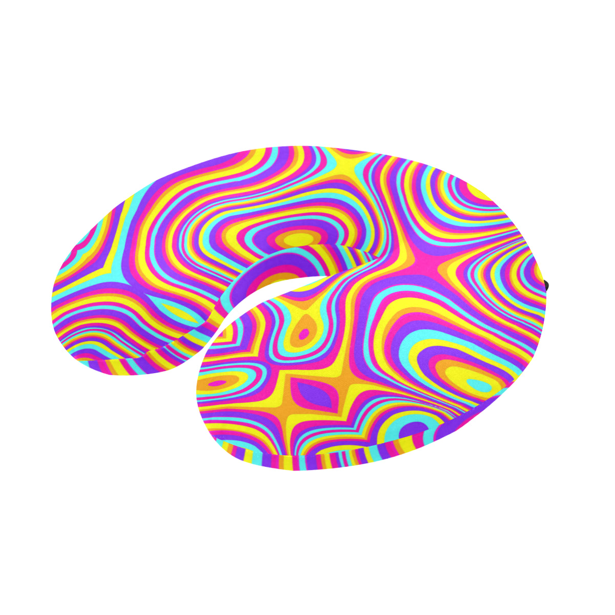 Liquid Pattern Print Design 06 U-Shaped Travel Neck Pillow