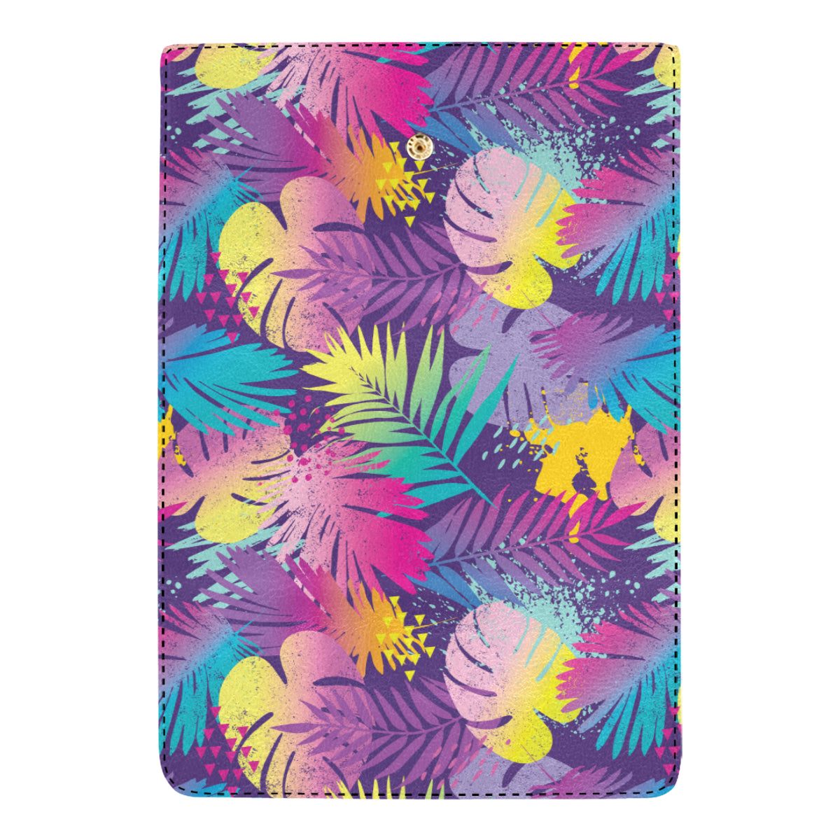 Palm Leaf Pattern Print Design A04 Women's Trifold Wallet