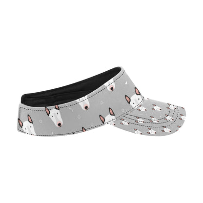 Bull Terrier Head Print Pattern Unisex Sun Visor