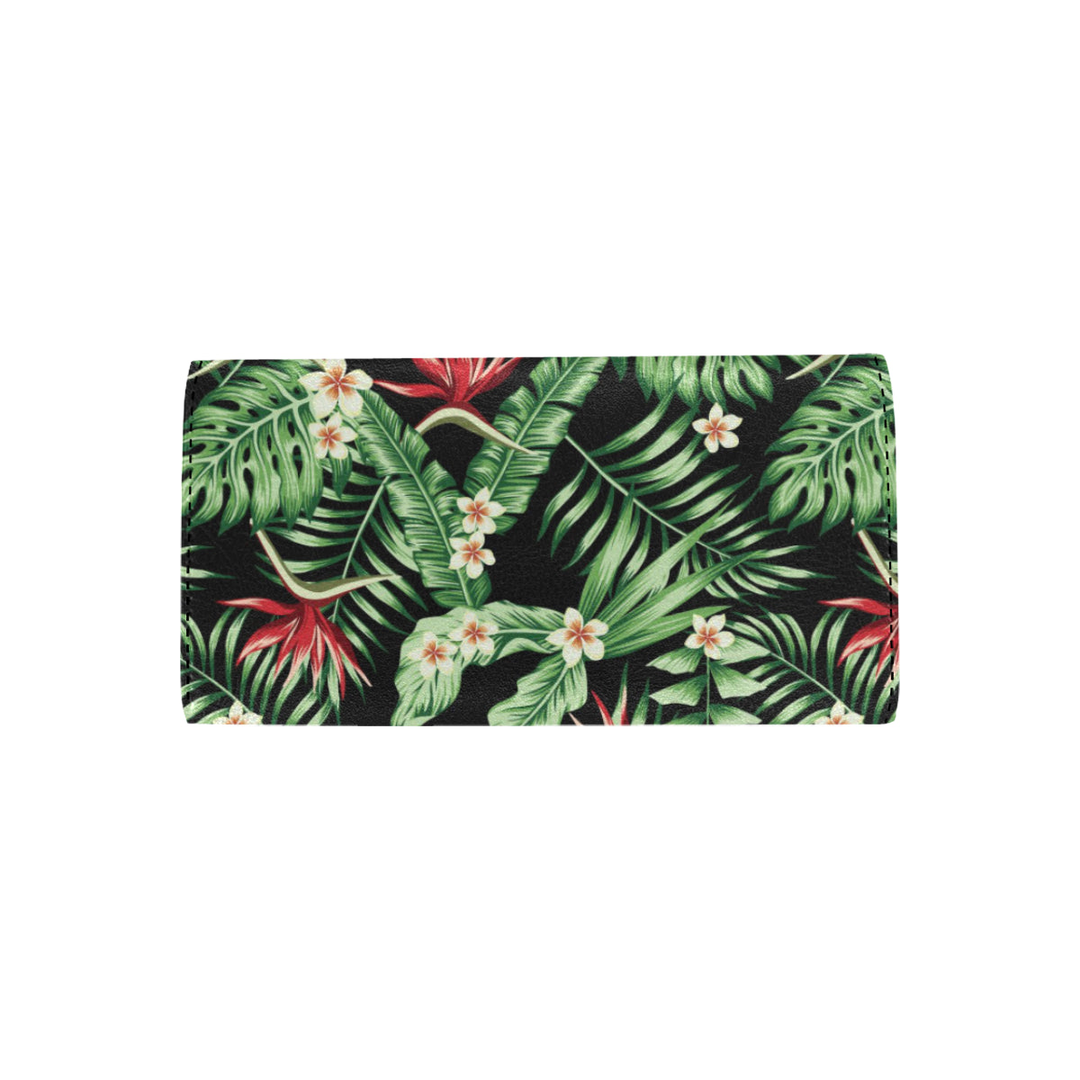 Bird Of Paradise Pattern Print Design BOP05 Women's Trifold Wallet