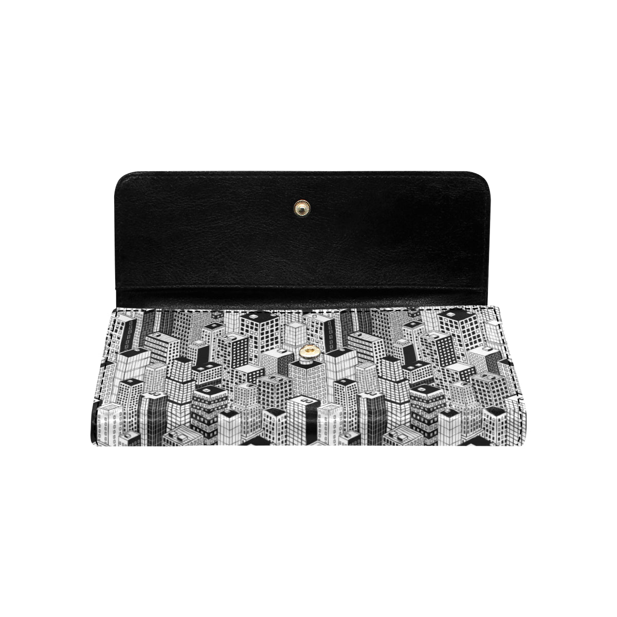 City  Pattern Print Design 02 Women's Trifold Wallet