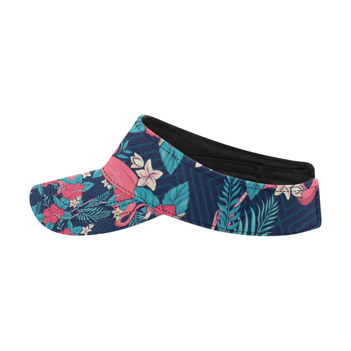 Flamingo Red Hibiscus  Pattern Unisex Sun Visor