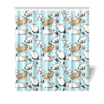 Rabbit Pattern Print Design RB018 Shower Curtain