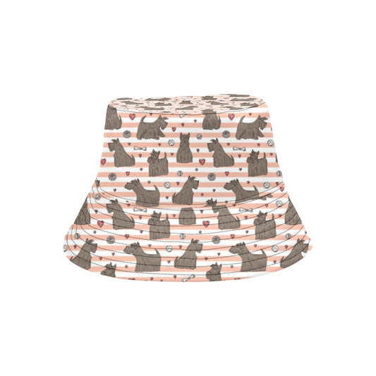 Scottish Terriers Print Design LKS3016 Unisex Bucket Hat