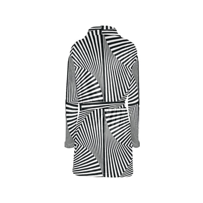Vortex Print Design LKS302 Women's Fleece Robe