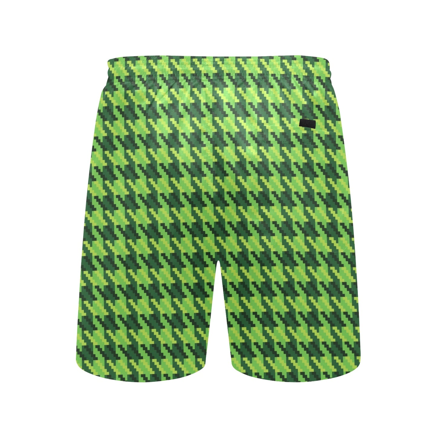 St Patricks Day Houndstooth Pattern Print LKS301 Men's Swim Trunks Beach Shorts
