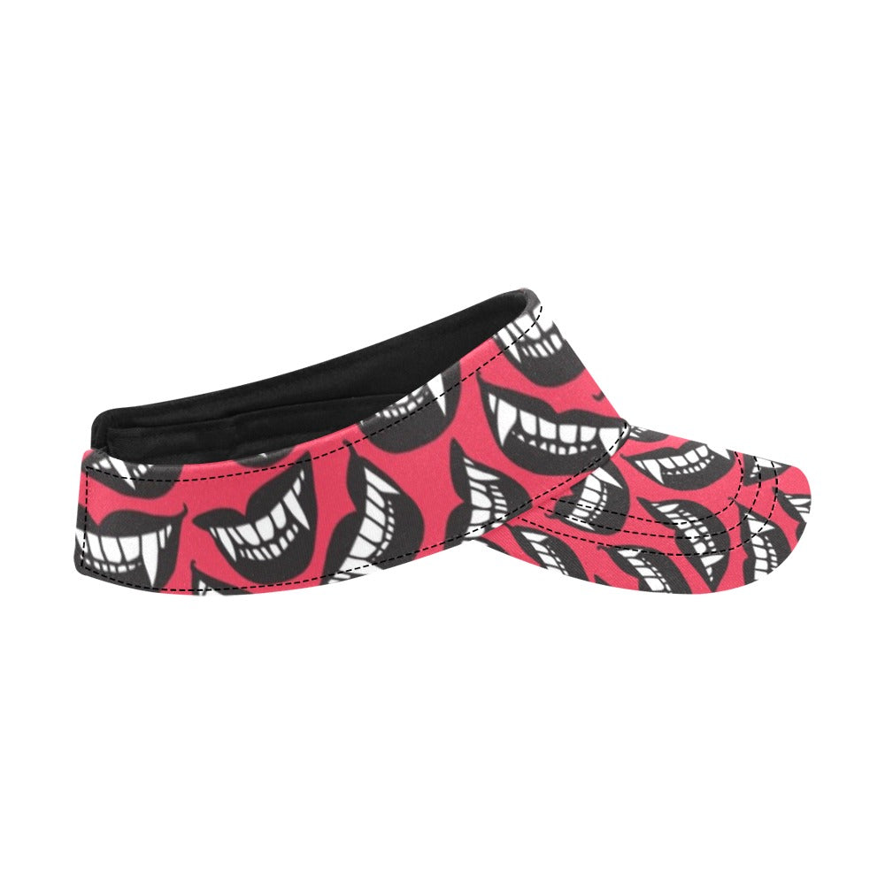 Vampire Lips Print Design LKS305 Unisex Sun Visor