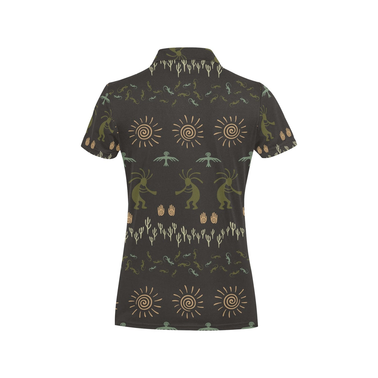 Mayan Pattern Print Design 04 Women's Polo Shirt