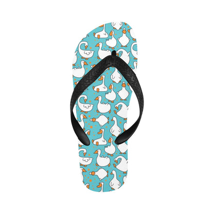 Goose Print Design LKS403 Flip Flops