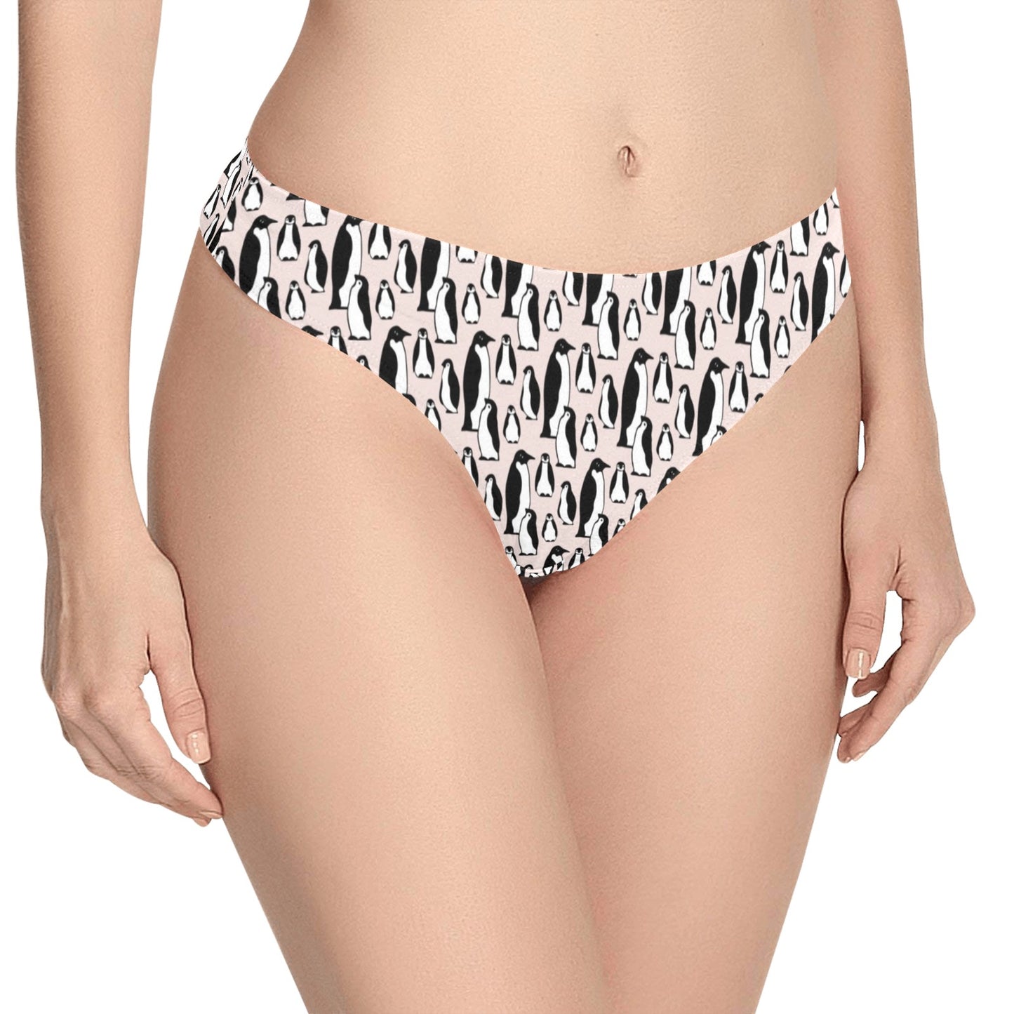 Penguin Themed Women's Thongs