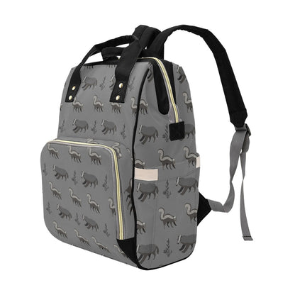 Skunk Print Design LKS301 Diaper Bag Backpack