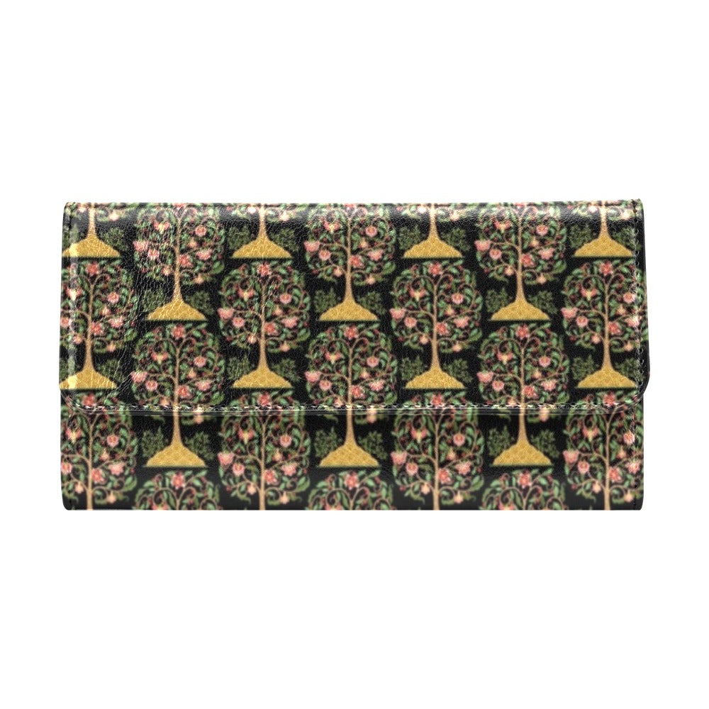 Tree Of Life Print Design LKS303 Women's Trifold Wallet
