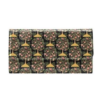 Tree Of Life Print Design LKS303 Women's Trifold Wallet