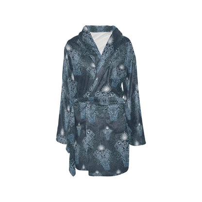 Elephant Mandala Women's Fleece Robe