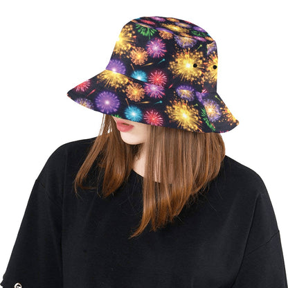 Firework Print Design LKS305 Unisex Bucket Hat