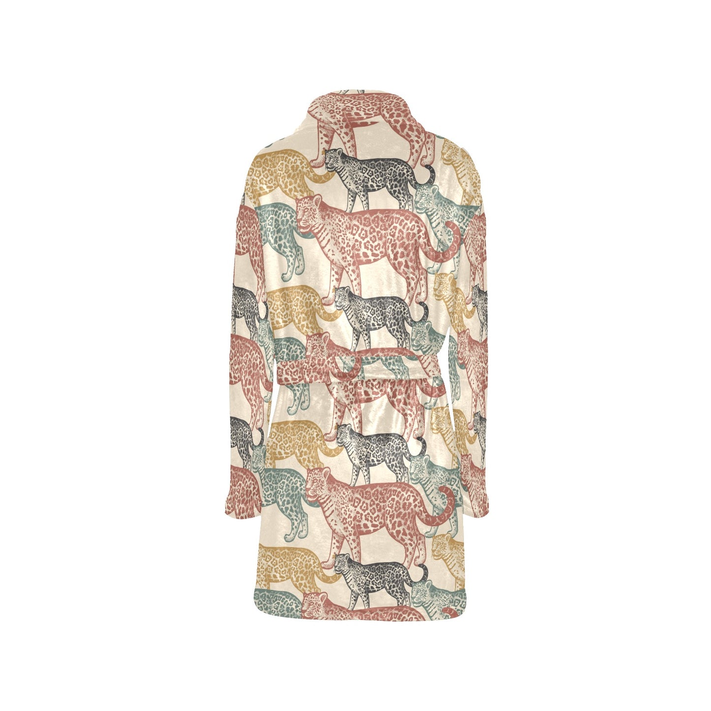 Jaguar Pattern Print Design 01 Women's Fleece Robe
