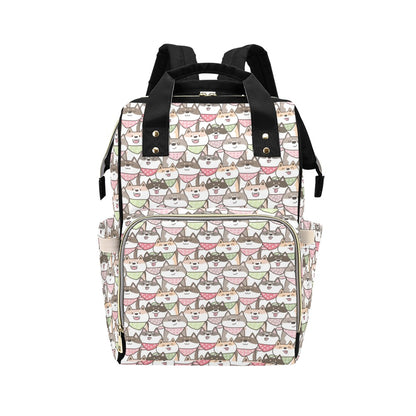 Shiba Inu Print Design LKS305 Diaper Bag Backpack